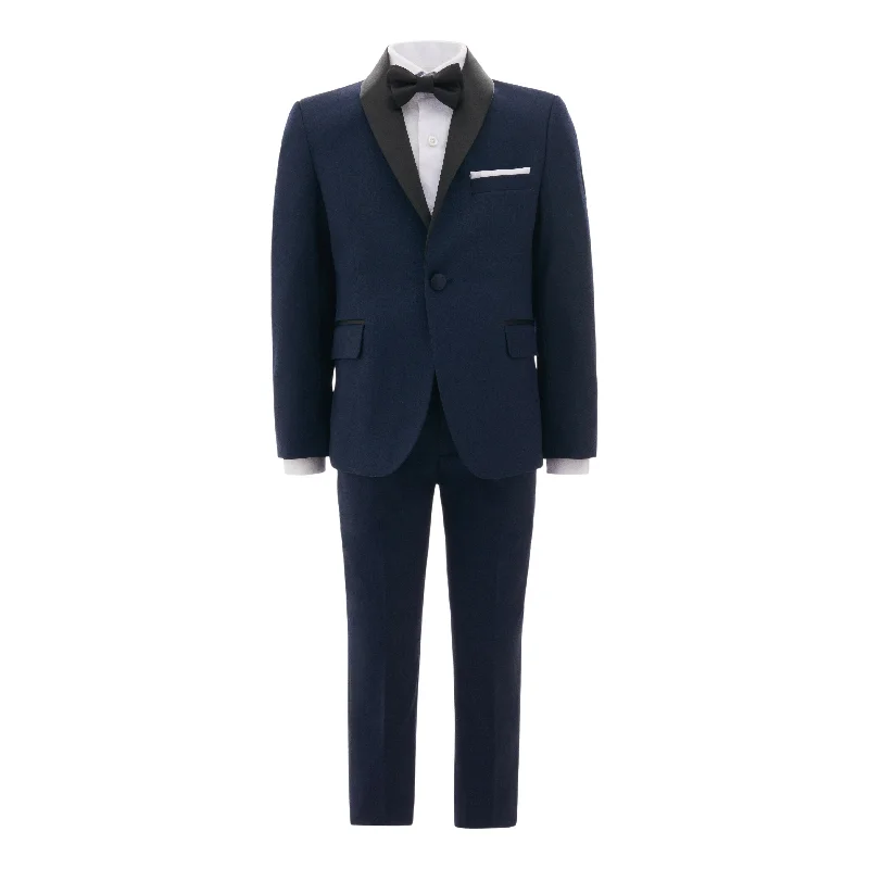 Navy Shawl Lapel Suit